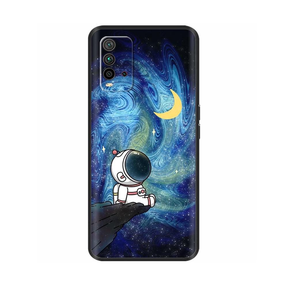 Für Redmi 9T Hülle Blumen Weiche Handyhülle Rückseite Für Xiaomi Redmi 9T 9 T Redmi9T Hüllen Schlankes Silikon Coque Anti-Fall Fundas