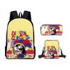 Anime Digital Circus Themed Backpack Set Teens Kids 20L Unisex School Bag With Crossbody Pencil Case
