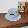 Hat Style Versatile Cherry Embroidery Womens Sunshade Hatscaps Fishermans