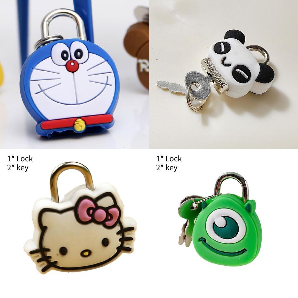 Colorful Cartoon Luggage Lock Mini Lock For Students Diaries And Zippers
