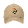 Cool Rasta Lion Of Judah Art Dreadlock Rastafari Unisex Women Baseball Caps Distressed Damln Washed Caps Hat Fashion Gift Headwear