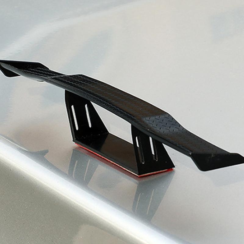Lightweight Automotive Exterior Sticker Mini Spoiler Decal Adhesive Installation ABS Plastic Weatherproof Easy Install