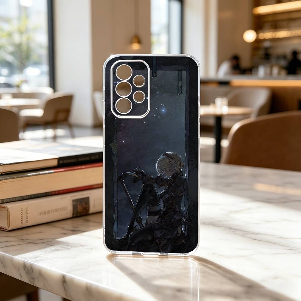Automata YoRHa No.2 GAME 2B Phone Case For Samsung S25,S24,S21,S22,S23,S30,Ultra,S20,Plus,Fe Transparent Cover