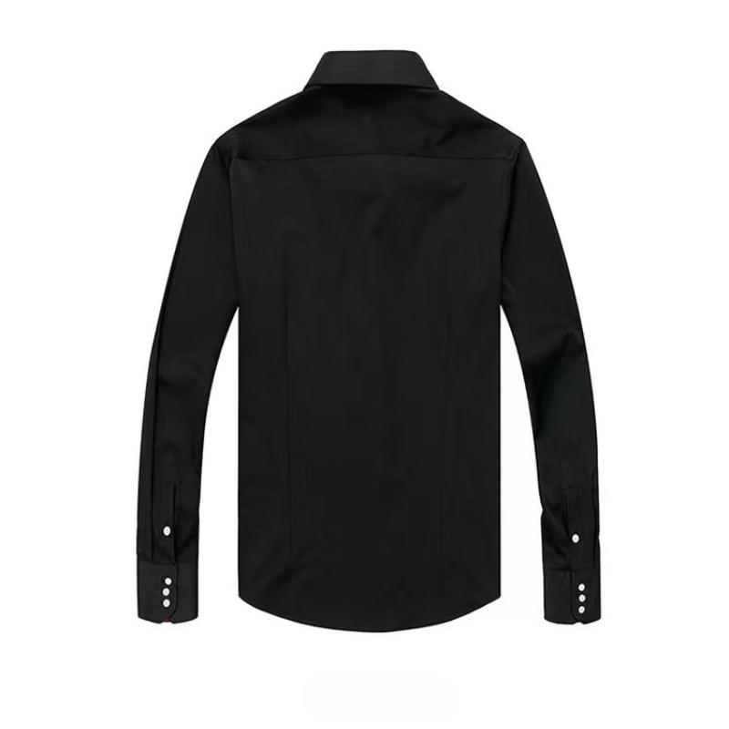 Herren Hemd Button-down Kragen Formell Business Langarm Lässig Koreanische Mode Slim Fit Männliche Designer Hemden Weiß