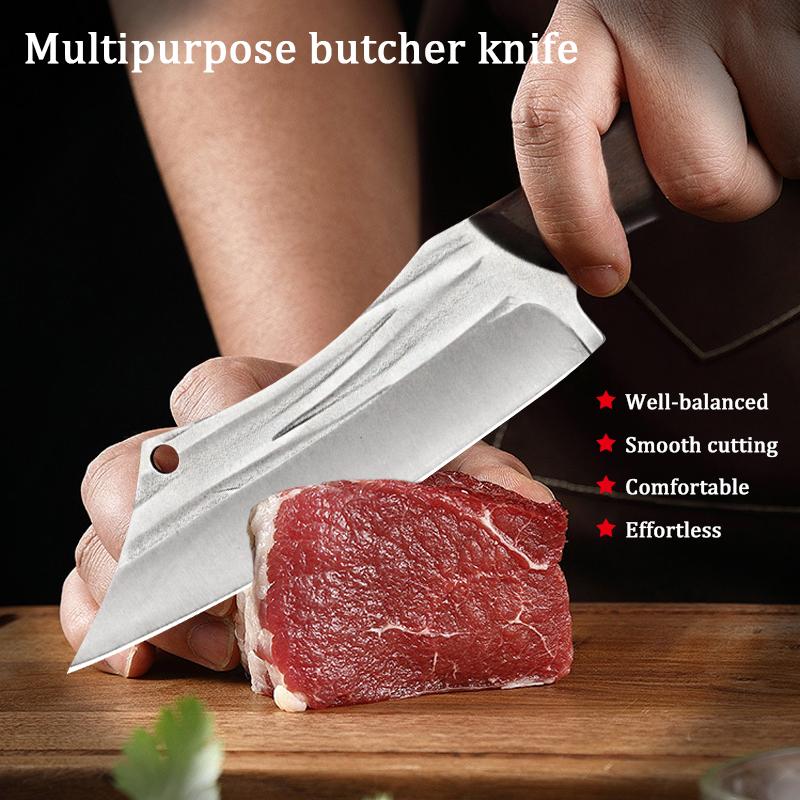 Mongolian Hand Meat Knife Small Chef Knife Eating Lamb Chops Special Knife Stainless Steel Household Fruit Knife