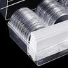 46mm Coin Protective Case Capsules Organizer Storage Box with Adjustable Pad