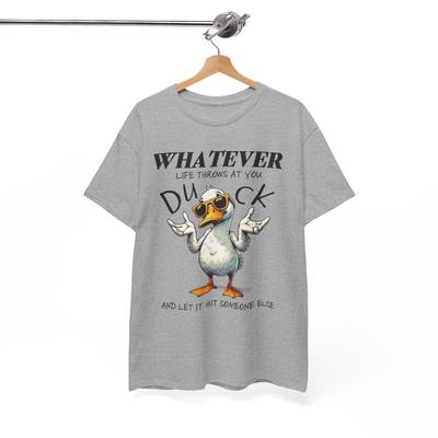 Whatever Life Throws At You Shirt Ducks T-Shirt - Funny Ducky & Coffee Lover Tee
