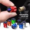 New 2026 Car Sticker For Ford 4pcs Car Tire Valve Caps Wheel Air Stem Cap Cover Accessories For Ford Escape Ecosport Fusion Expl