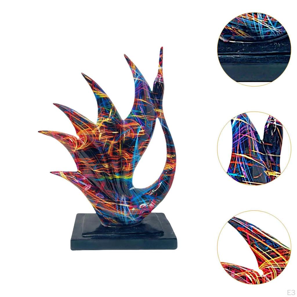 Abstrakte Schwanenstatue Tierplastik Kunsthandwerk, Tischornament, Dekorative Figur für Tisch