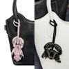 Cute Handmade Crayfish Keychain Rhinestone Beaded Creative Crab Pendant Bag Lanyard Accessories Gifts