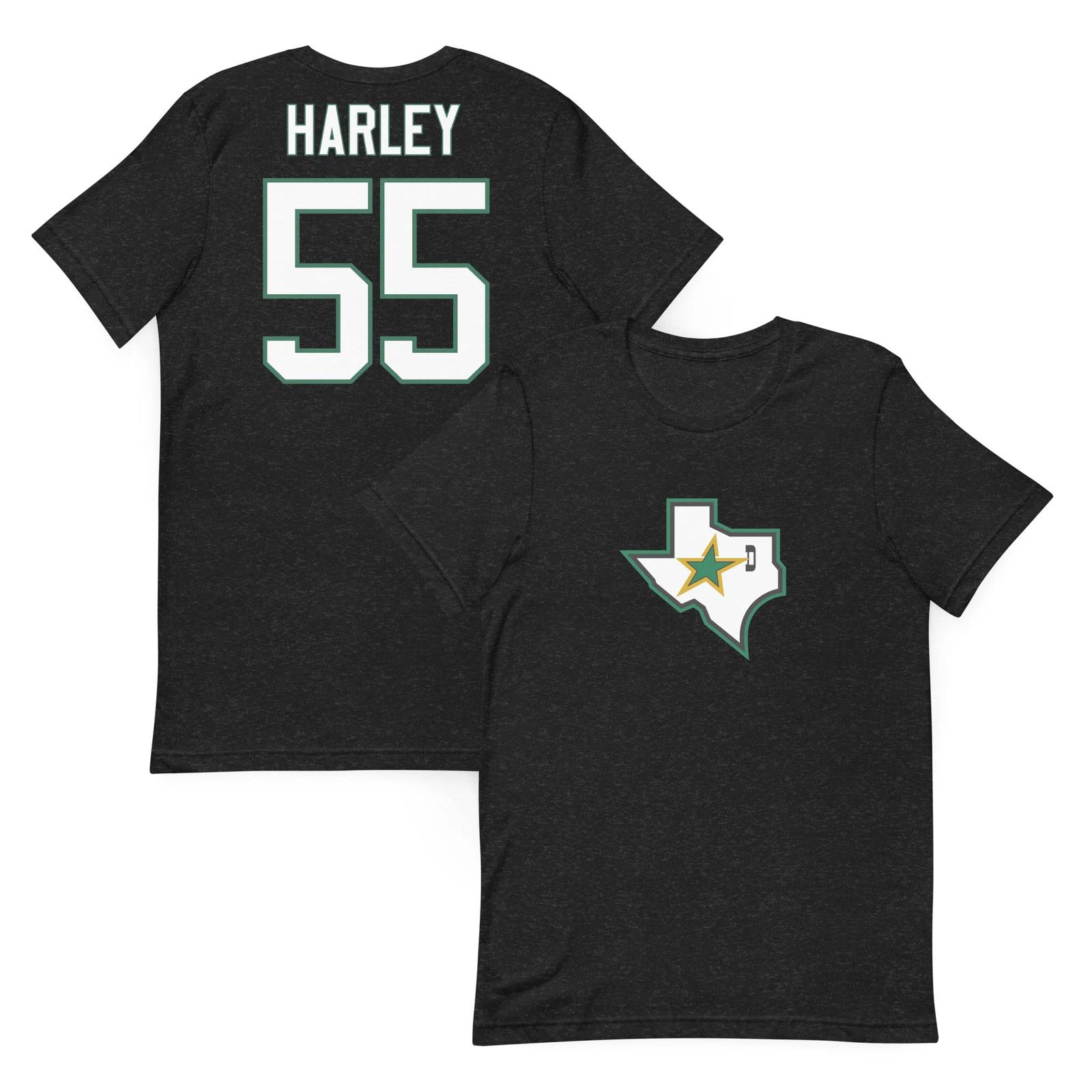 Dallas Stars 90s Black Reverse Retro Thomas Harley 55 third jersey T-Shirt S