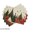 4pcs/6pcs Golden Xmas Tree Table Mats Suitable for Restaurant &, Placemats with Elegant Rectangular Xmas Tree Print, Hand Washable Holiday Decorations