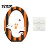 Thickened Wood Halloween Crafts Wooden BOO Ornaments for Tabletop Tiered Tray Decor, Boo Letter Signs Creative Decorations Festive Holiday Home Party