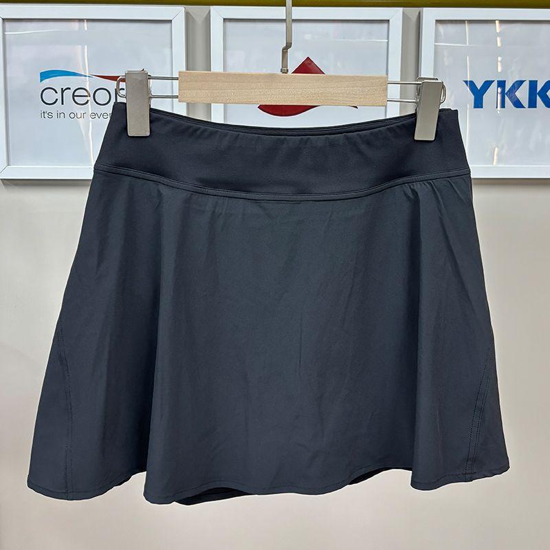 Lu Same Sports Skirt for Women 2025 New Arrival Ice Quick-Drying with Lining Fake Two-Piece Tennis Skirt Yoga Skirt
