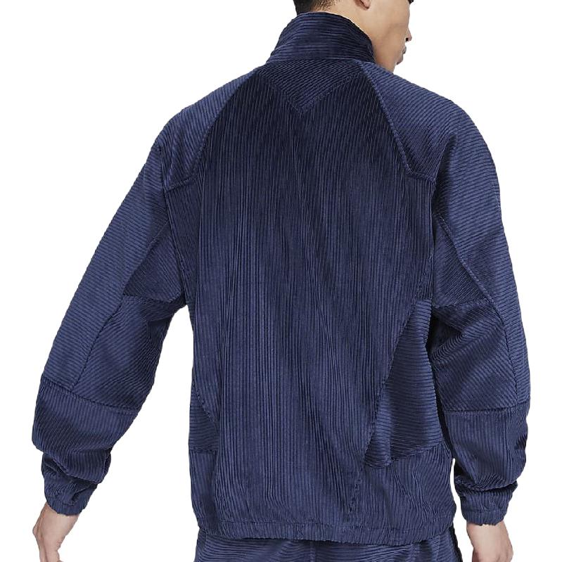 Nike Embroidered Logo Zip-Up Stand Collar Jacket Men Jackets Blue DA0032-410