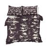 Alphabet Duvet Cover Set Letters Russian Quilt Cover for Teens Kids Bedding Cartoon Animal Planet