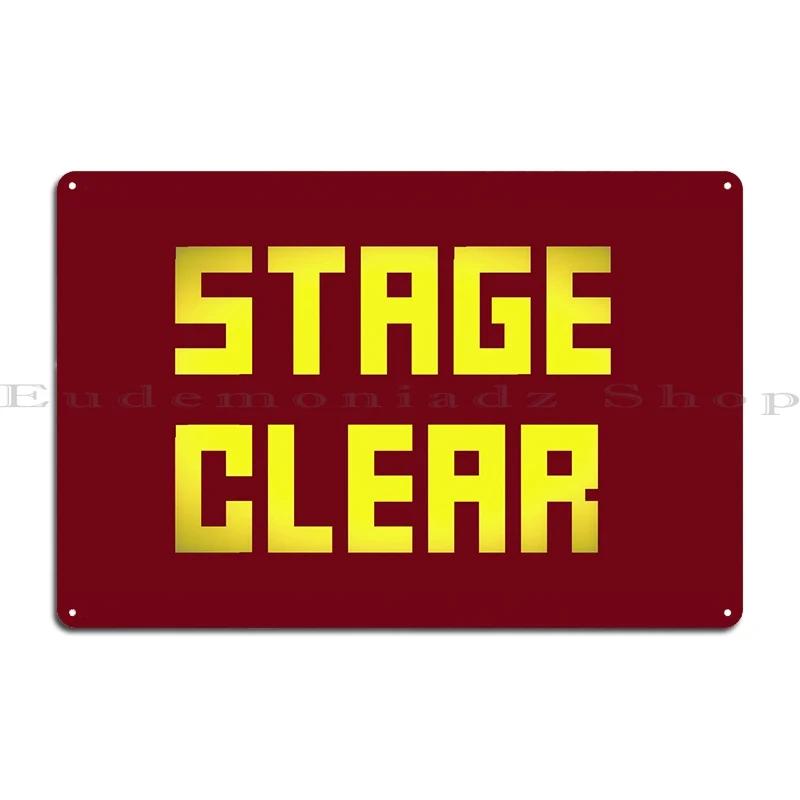 Text Stage Clear Front Yel Metal Sign Cinema Wall Decor Garage Customize Cave Tin Sign Poster 20X30CM
