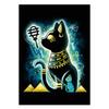 Cartoon Egyptian Mythology Anubis Bastet Print Poster Canvas Painting Modern Wall Art Picture For Living Room Bedroom Home Decor