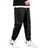VANCAMEL Men's Casual Loose Fit Jogger Pants Youth Nine-Point Sports Pants Versatile Sweatpants Black L