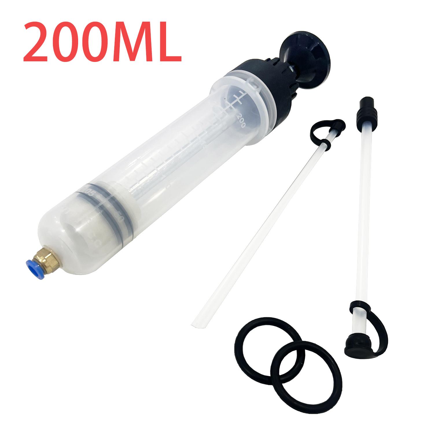 Manual Car Oil Fluid Extractor Extraction & Fill Oil Change Syringe with Hose 200/500ML Fluid Oil Change Evacuator Pump
