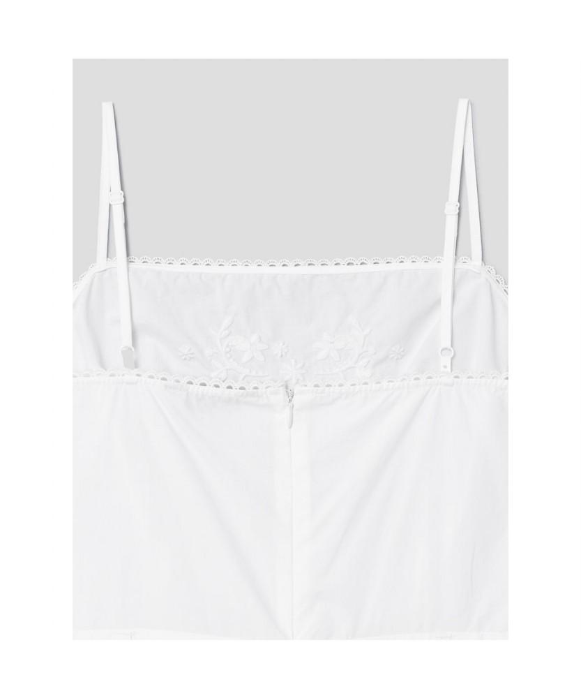 8seconds Embroidered Long Dress White