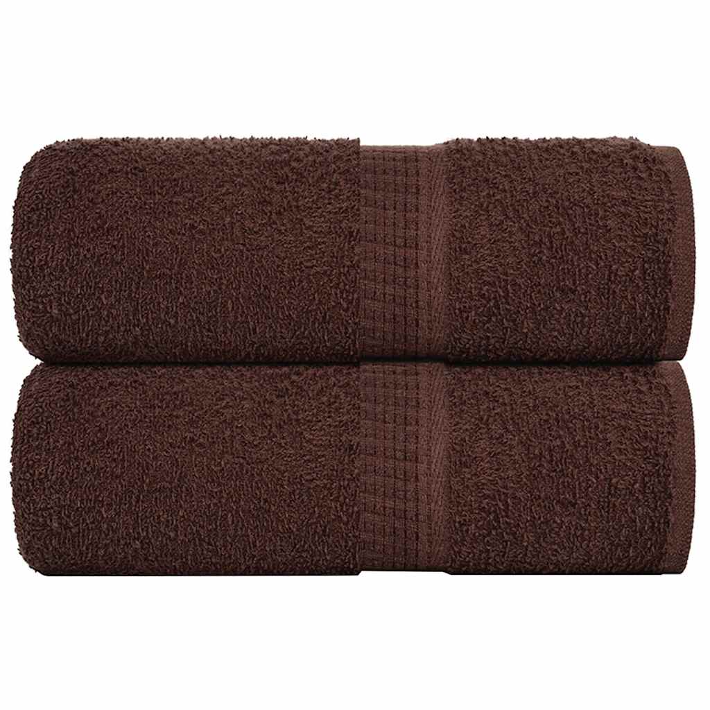 FROGN Washcloths 2 pcs Brown 30x30 cm 360 g m²