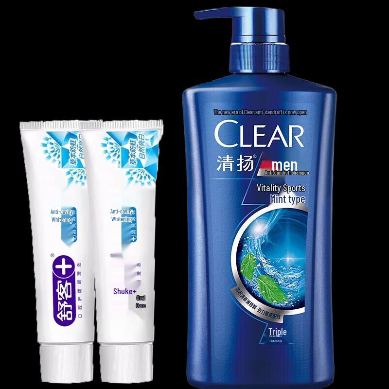 

Saky Anti-Cavity Toothpaste & Clear Men s Shampoo Bundle