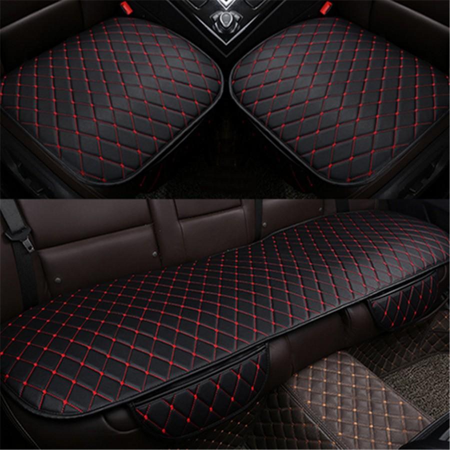 Automobiles Seat Covers Car Cushion Pu Leather Universal Auto Interior Accessories Four Season Protect Set Chair Mat Car-Styling
