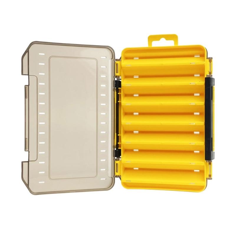 Fishing Lures Hooks Storage Container Double Side Fishing Accessory Case Fishing Tackle Storage Box Multi Compartment