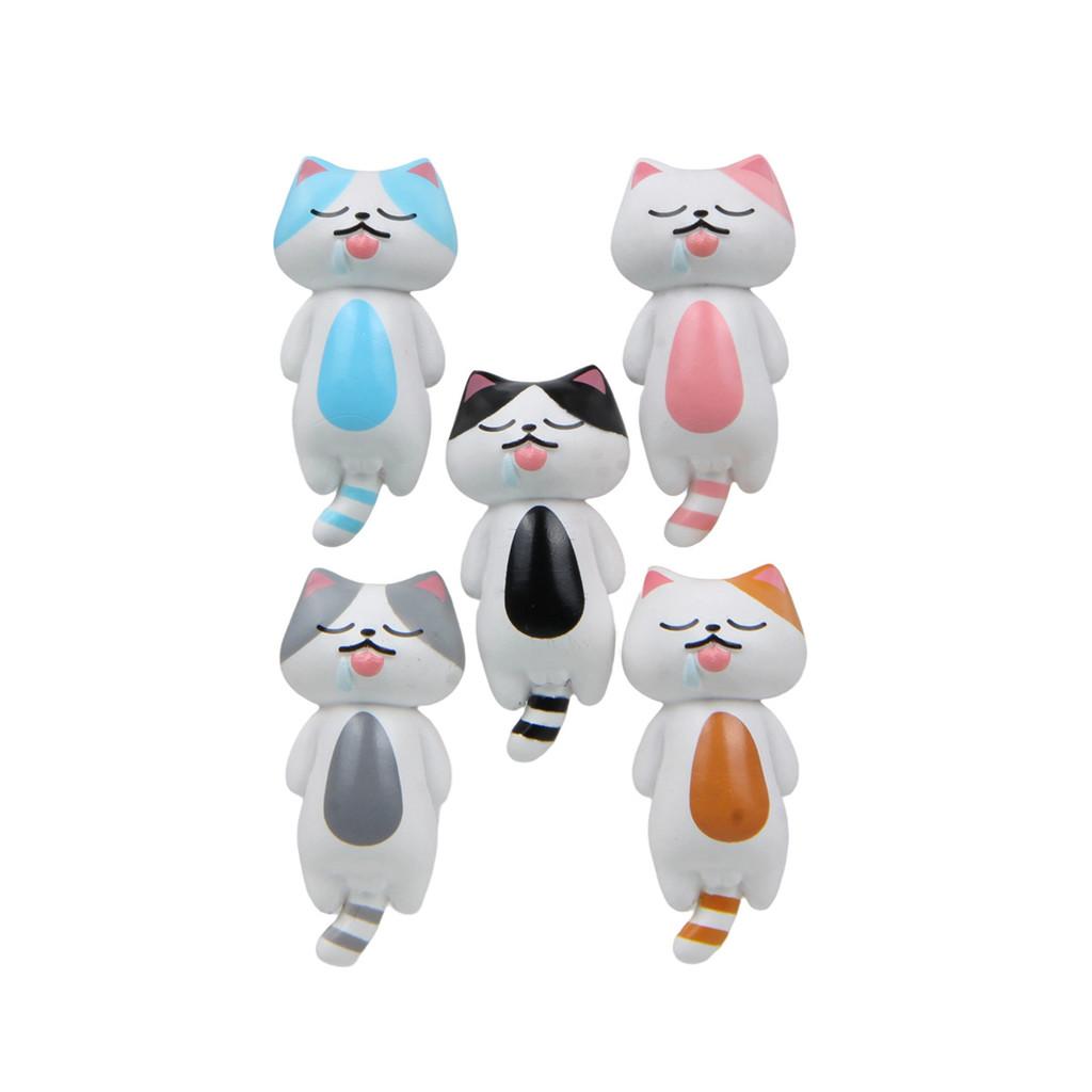 Cat With Sleeping Drooling While Lying Down Resin Ornaments For Gift And Decor