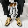 Men's Shoes 2025 Men's Leather Shoes Business Casual Dress Pointed Groom Wedding Shoes British Glossy Small Leather Shoes