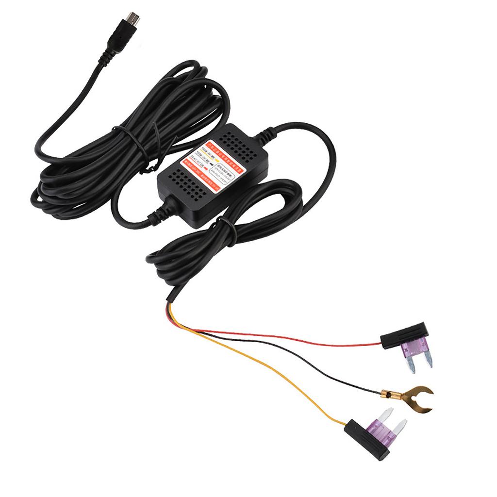 3-Wire 12V~24V To 5V3A USB Power Cord Three Line Car Driving Recorders Voltages Stepdown Line for Car Truck Ship