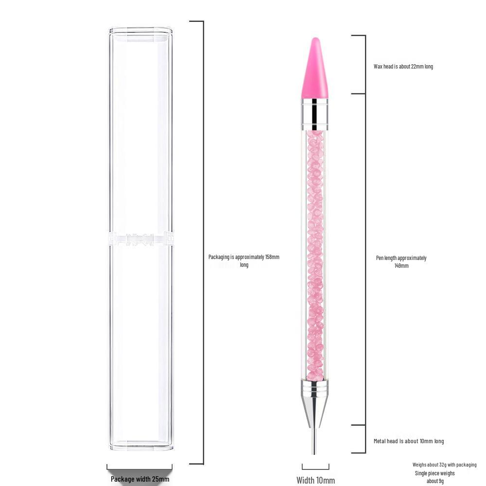 

Прецизионная ручка-дрель для нейл-арта с двумя головками, с акриловыми и восковыми наконечниками