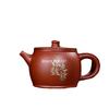 Chinese YIXING Purple Clay Teapot, Handmade Vermilion Clay Hanwa Teapots,  PUER Kung Fu Teapot, Round Drum Teapot 150ml