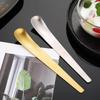 Stainless Steel Spoon 304 Ice Cream Spoon Long Handle Mixing Spoon Japanese Style Flat Head Eating Dessert Cake Spoon Ice Cream Spoon
