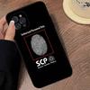 SCP Foundation Game Sci Fi Black Soft Phone Case For IPhone 16 15 14 13 11 12 17 Pro Max Mini Plus