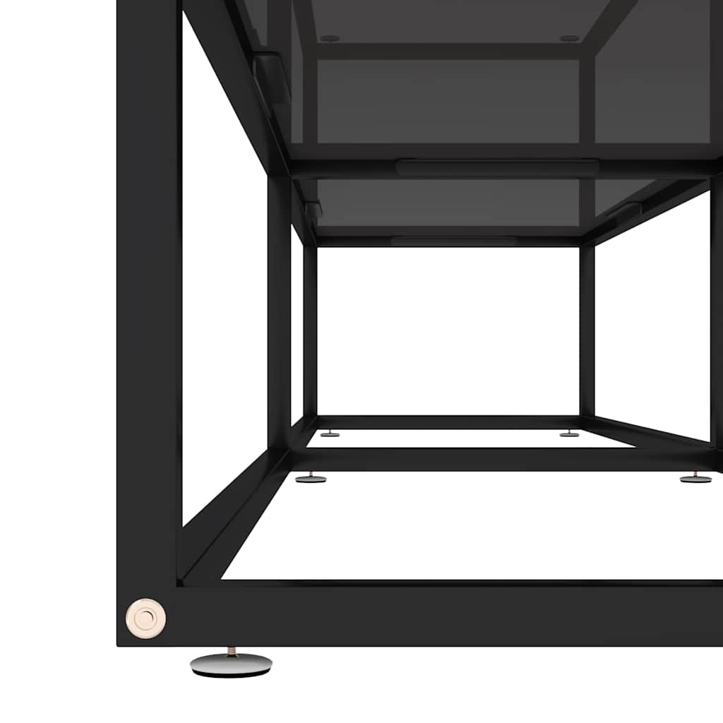 Vidaxl TV Cabinet, Black, 180X40X40.5 Cm, Tempered Glass