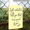 2D Flat 8×12 Inch "I'm So Proud of You" Inspirational Yellow Note Metal Sign - Encouragement Quote Wall Decor, Aluminum Hanging for Home, Office