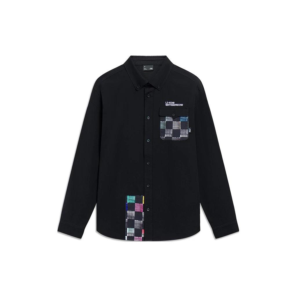 Li Ning Shirts Men s Black Moderate Shirt ASHT015-1 XL