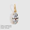 eManco 4 /6/8/10MM Stainless Steel Zircon Geometric Shape Charms Pendants Jewelry Making Supplies Diy Findings Accessories