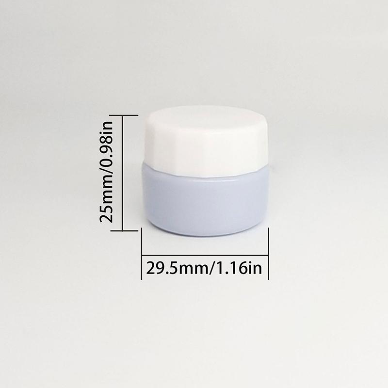 2Pcs 5ml Empty Nail Patting Gel Jar – Portable Plastic Container for Nail Polish, UV Glue, and Manicure Accessories