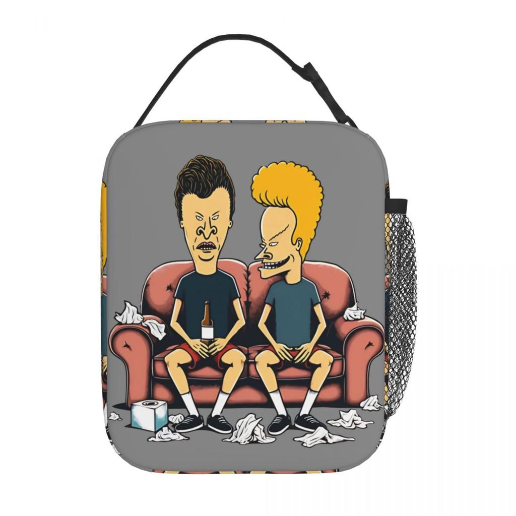 Beavis And Butthead Classic Scene Insulated Lunch Bags Leakproof Lunch Container Thermal Bag Tote Lunch Box Food Storage Bags