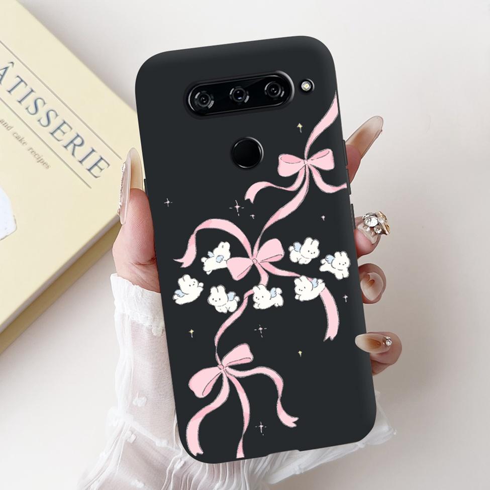 For LG V40 V50 ThinQ Case V50S ThinQ Cute Cartoon Cat Luxury Cool Shockproof Silicone Back Cover For LG V50S ThinQ 5G Phone Case