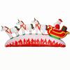 Sturdy Inflatable Sleigh with Santa Large 3m Display, Christmas Man On Sleigh, for Garden