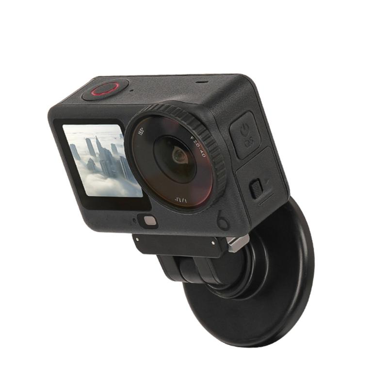 Quick Detach Magnetic Camera Base for Action 6 Sports Cameras Mount with 180Degree Rotations Standard 1/4Inch Hole Mount