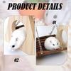 Hamster Swing Hammock Wooden Hamster Swing Toy Cage Accessories for Chinchilla Rat Gerbil Dwarf Hamster Pet Supplies