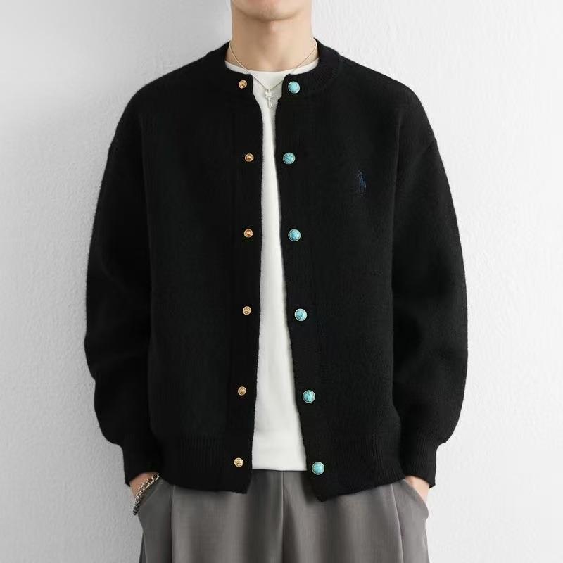 Men's Casual Arctic Fleece Knit Cardigan