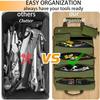 Roll-up Toolkit, Heavy-duty Portable Soft Tool Storage, Foldable Empty Roll-up Storage Bag with Small Pocket, Official Rollable Toolkit