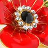 Women Brooch Flower Shape Enamel Oil Dripping Retro Anti-slip Polished Coat Collar Bag Scarf Hat Decoration Clothes Pin Party Banquet Clothing Jewelry