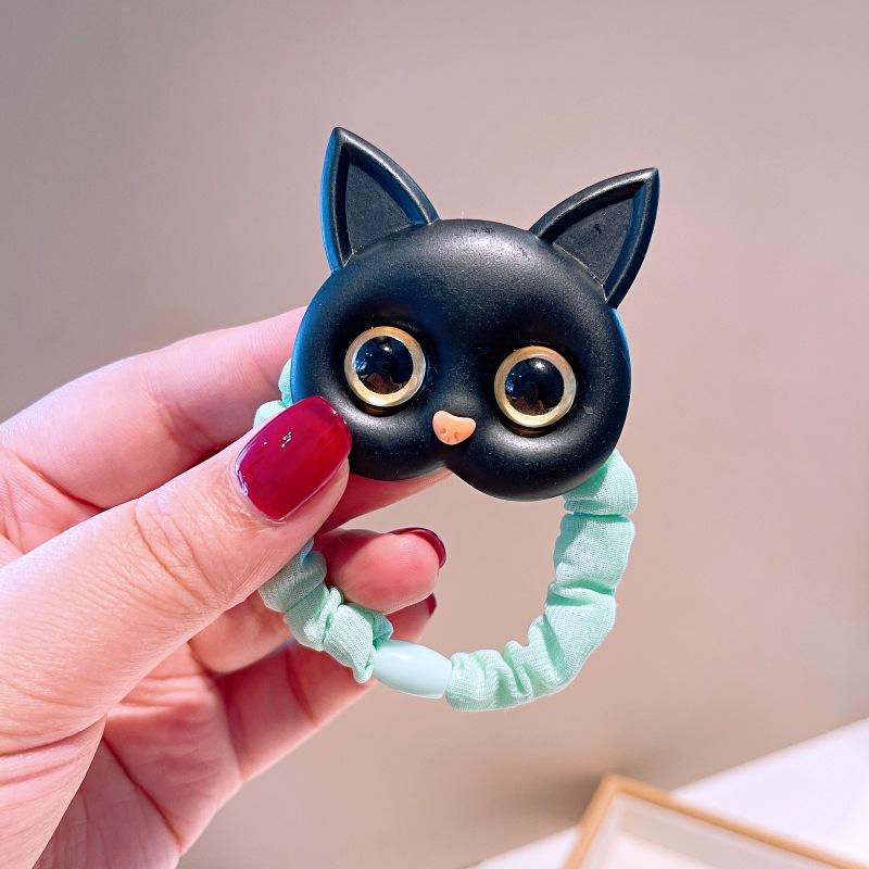 Nuovi elastici per capelli carini a forma di gatto per donna, elastici per capelli, copricapi coreani per bambini, per bambine, adorabili accessori per capelli, ornamenti